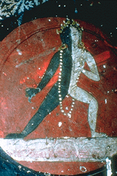 Male/female, black/white figure from Jamba gomba