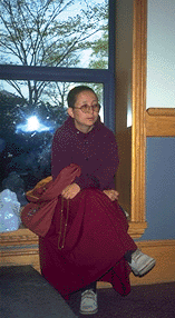 Tseyang-la at Wesleyan University during Sera Je tour